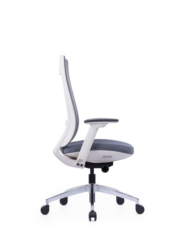 Ergonomic Black Frame Office Mesh Chair | Black | Grey