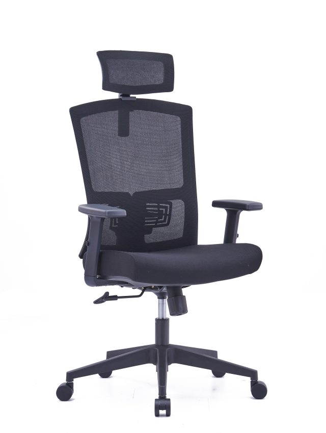 Ergonomic Mesh Office Chair – High Back, Low Back & Visitor Options (Black & Grey)