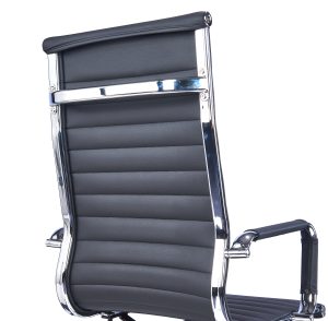 Leather Chair - Black - Back