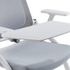 Foldable study chair with wheels and table