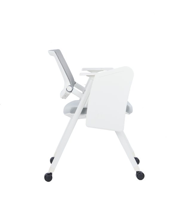 Foldable Study Chair With Wheels and Adjustable Backrest