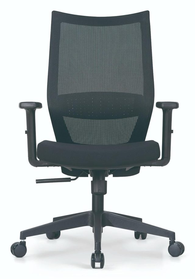 Office Mesh Chair with Adjustable Headrest & Lumbar Support| Black, Blue