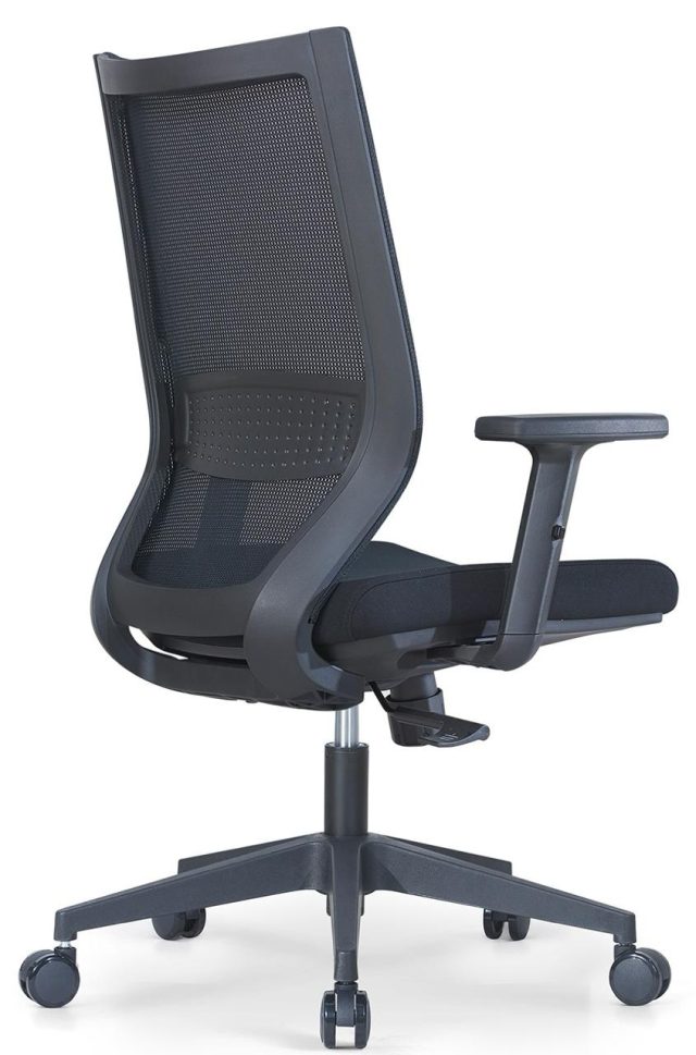 Office Mesh Chair with Adjustable Headrest & Lumbar Support| Black, Blue