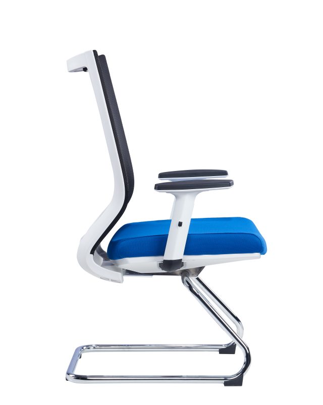 Office Mesh Chair with Adjustable Headrest & Lumbar Support| Black, Blue