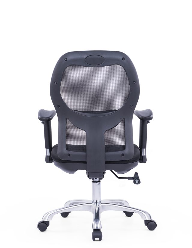 High-Back Office Chair – Adjustable Headrest, 2D Armrests & Lumbar Support