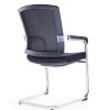 Black Visitor Chair – Nylon Glass Fiber Frame, PP Armrests & Chrome Legs
