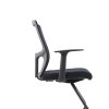 Office Chair with Black PP Frame – High-Density Foam, Fixed T-Shape Armrests & Gas Lift
