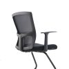 Office Chair with Black PP Frame – High-Density Foam, Fixed T-Shape Armrests & Gas Lift