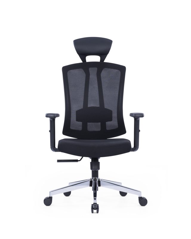 High Back | Low Back | Office Chair, Adjustable Lumbar Support & Chrome Base