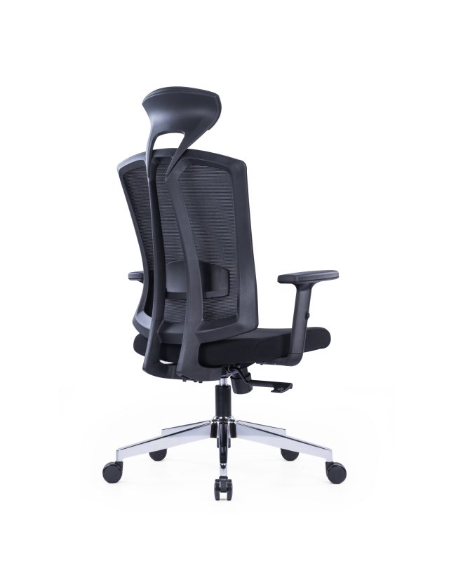 Mesh Office Chair with Adjustable Lumbar Support & Armrests | High Back With Headrest | Low Back