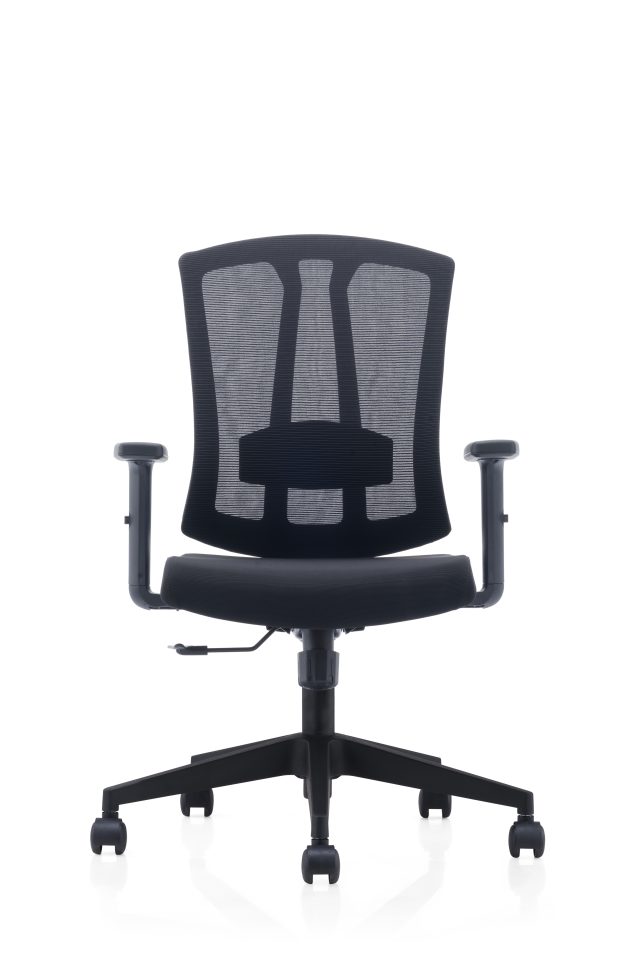 Mesh Office Chair with Fixed Headrest(for highback) & Adjustable Lumbar Support