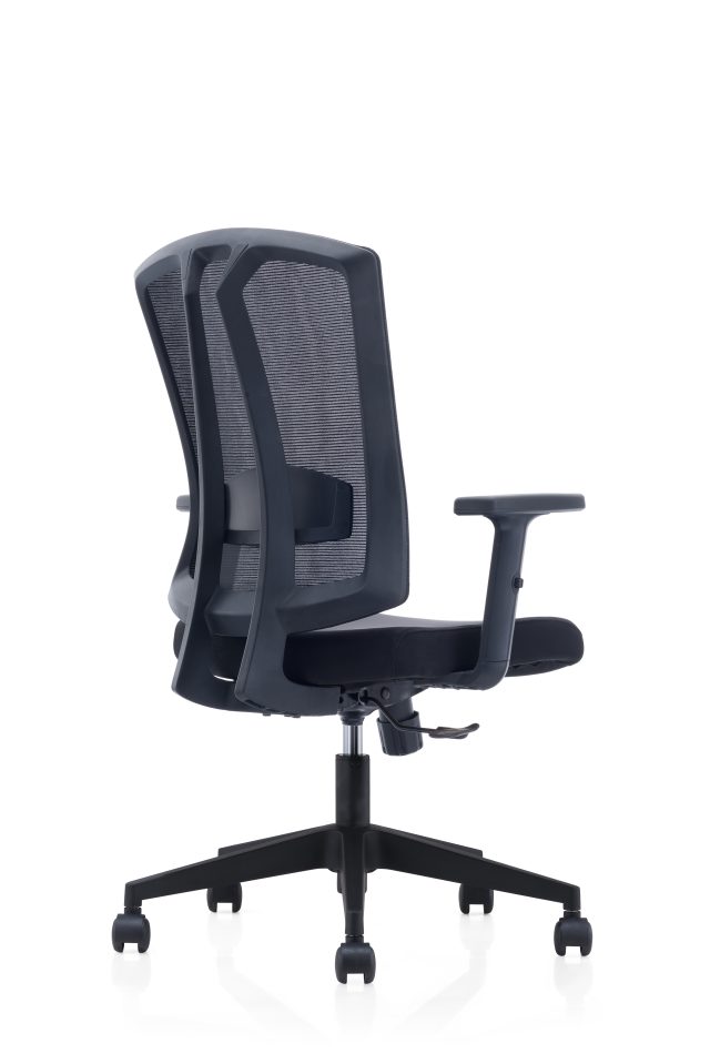 Mesh Office Chair with Fixed Headrest(for highback) & Adjustable Lumbar Support