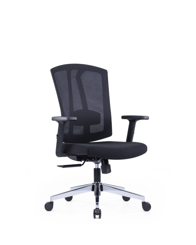 High Back | Low Back | Office Chair, Adjustable Lumbar Support & Chrome Base