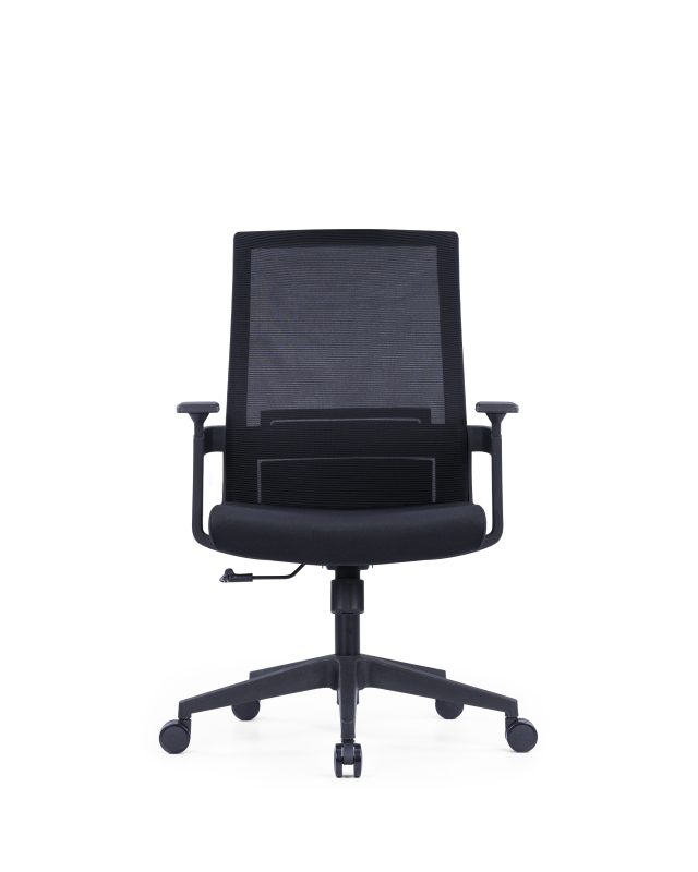 Black Mesh Office Chair with Adjustable Headrest(High Back) & Lumbar Support