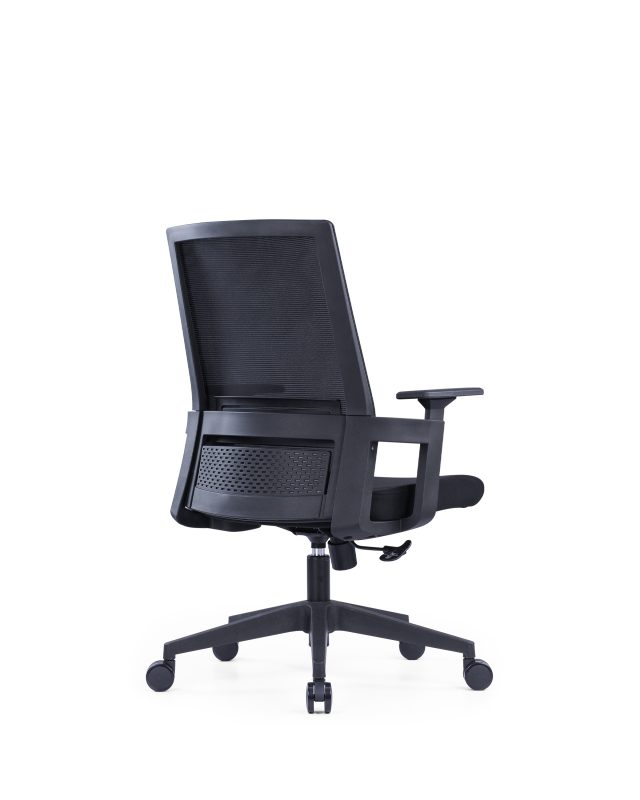 Black Mesh Office Chair with Adjustable Headrest(High Back) & Lumbar Support