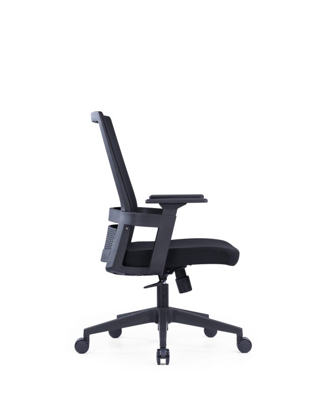 Black Mesh Office Chair with Adjustable Headrest(High Back) & Lumbar Support