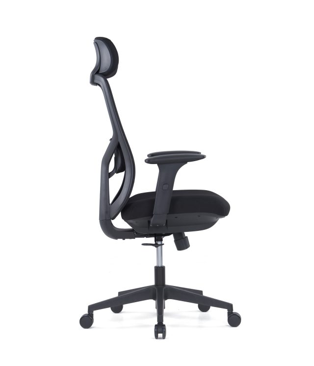 Ergonomic Black Mesh Office Chair – High Back | Low Back | Visitor Options | Lumbar Support | Molded Foam for Prolonged comfort |Black | Grey