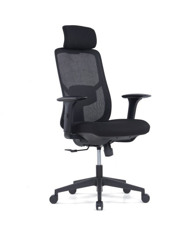 Ergonomic Black Mesh Office Chair – High Back | Low Back | Visitor Options | Lumbar Support | Molded Foam for Prolonged comfort |Black | Grey