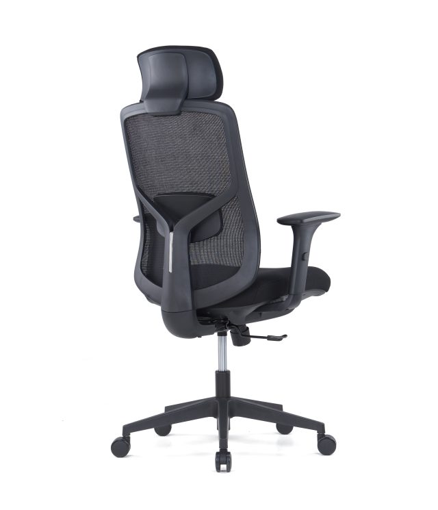 Ergonomic Black Mesh Office Chair – High Back | Low Back | Visitor Options | Lumbar Support | Molded Foam for Prolonged comfort |Black | Grey