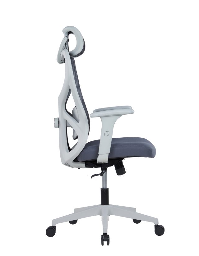 Ergonomic Executive Chair – 2D Headrest, Adjustable Lumbar & Synchro Tilt