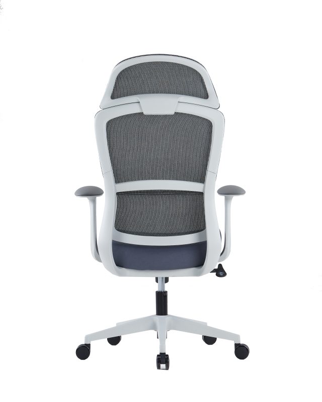 Ergonomic Office Chair – Fixed Mesh Headrest, PU Armrests & Adjustable Tension