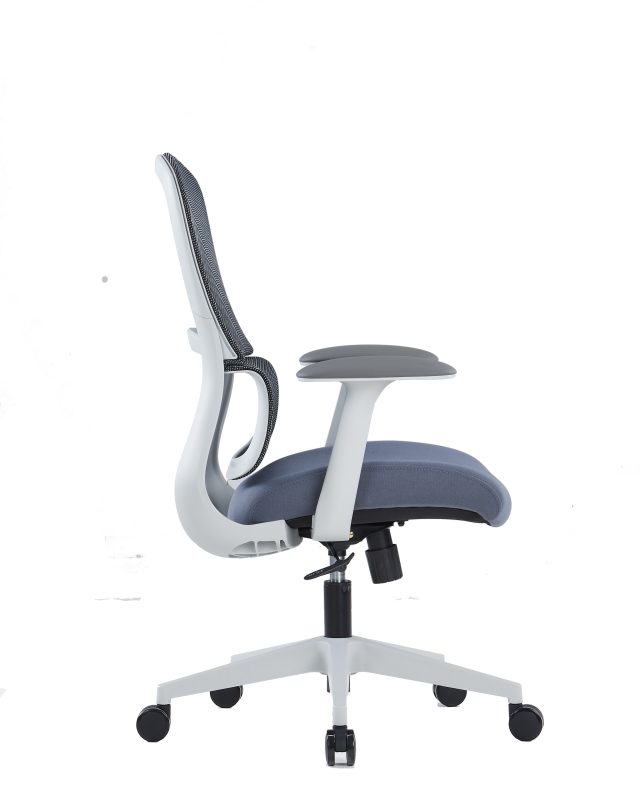 Ergonomic Office Chair – Fixed Mesh Headrest, PU Armrests & Adjustable Tension