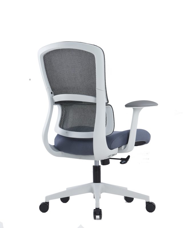 Ergonomic Office Chair – Fixed Mesh Headrest, PU Armrests & Adjustable Tension