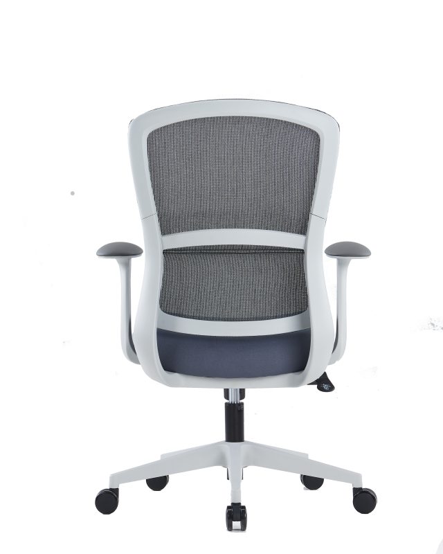 Ergonomic Office Chair – Fixed Mesh Headrest, PU Armrests & Adjustable Tension