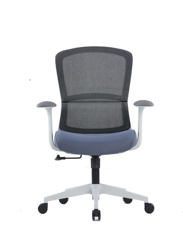 Ergonomic Office Chair – Fixed Mesh Headrest, PU Armrests & Adjustable Tension