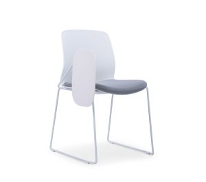 Study Chair With table White minimalist