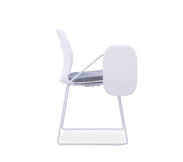 White Study Chair with table Minimalist