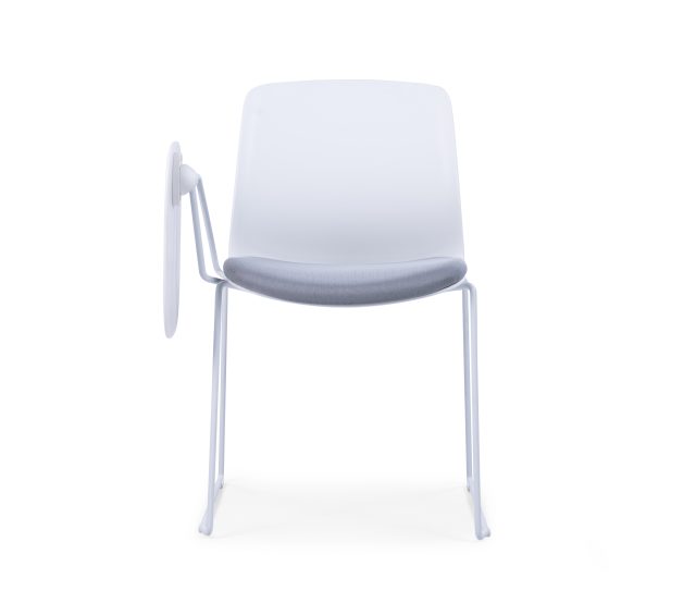 White Training Room chair for Schools, Training Centers