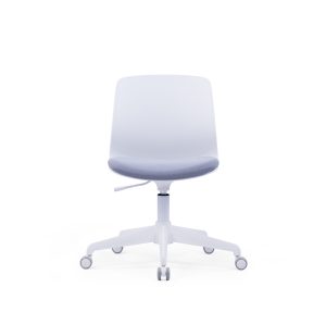 White Height Adjustable PP Office Chair | Study Chair
