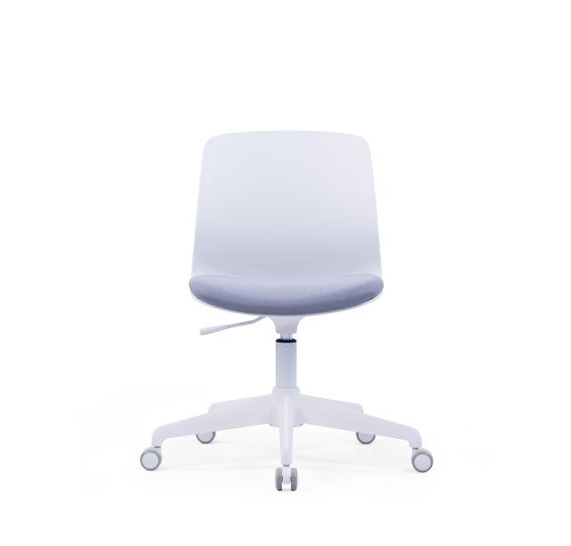 White Height Adjustable PP Office Chair | Study Chair