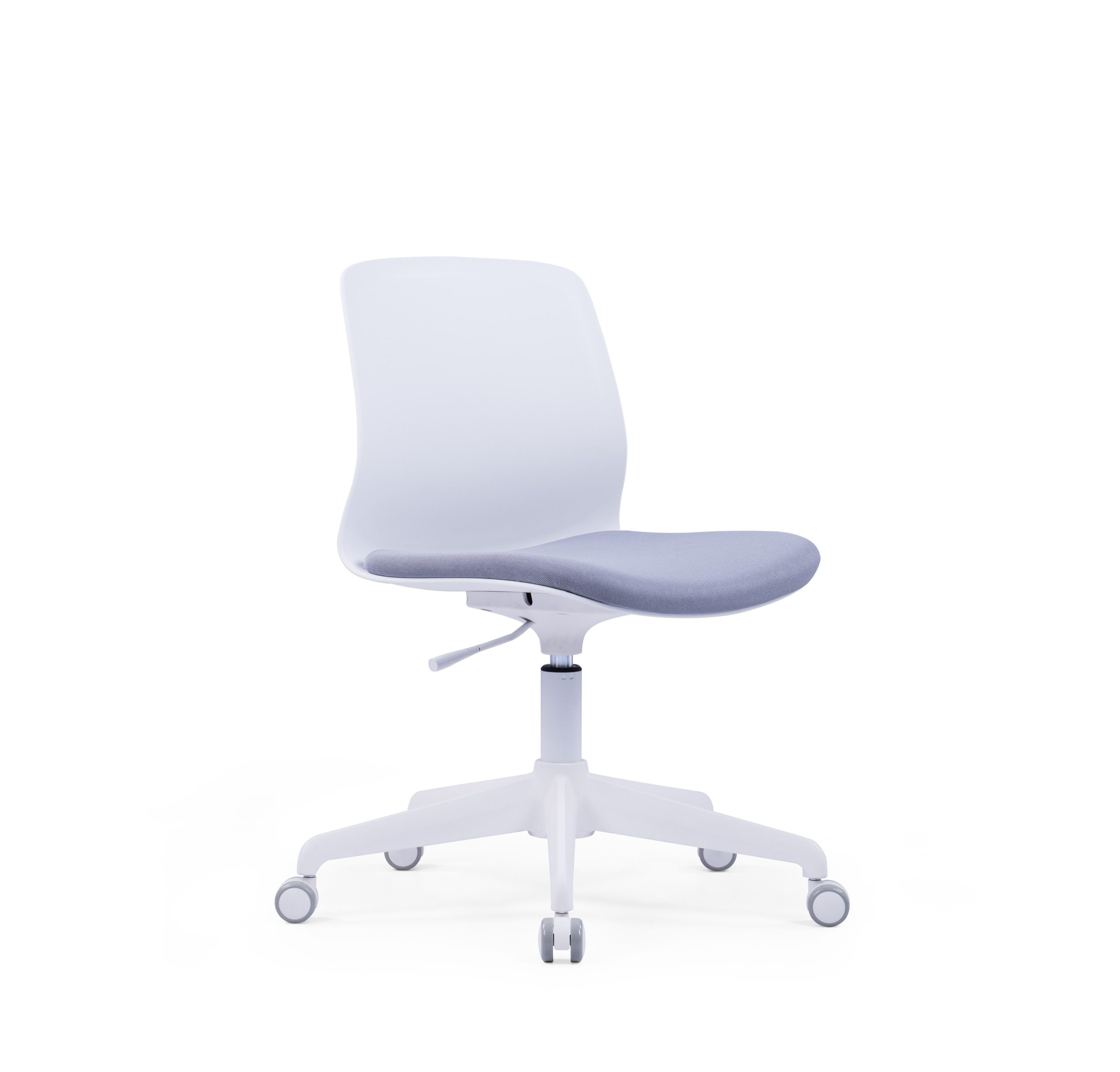 White Office Chair with Wheels | Study Chair