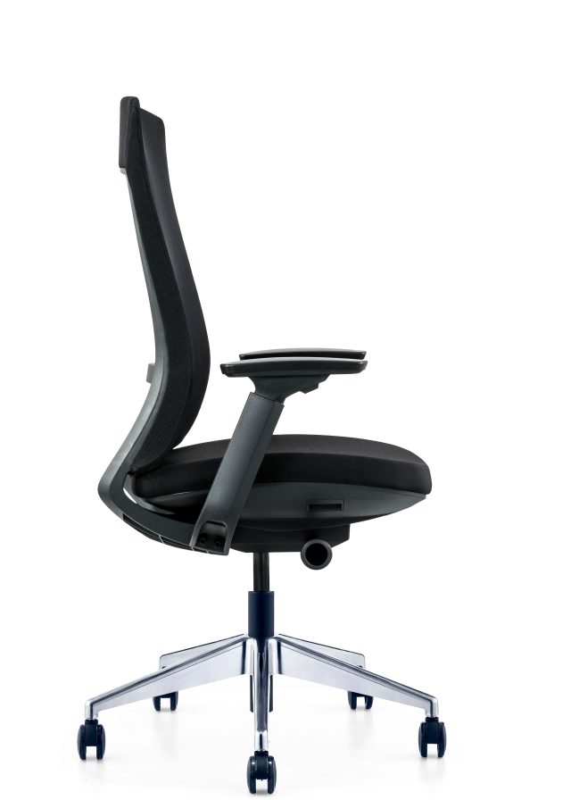 Ergonomic Black Frame Office Mesh Chair | Black | Grey