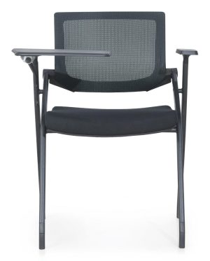Black Foldable Study Chair Front