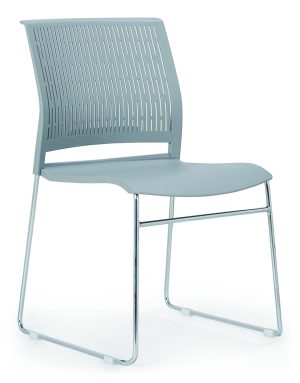 Gray PP Chair | Gray Stackable Chair | Gray Study Chair