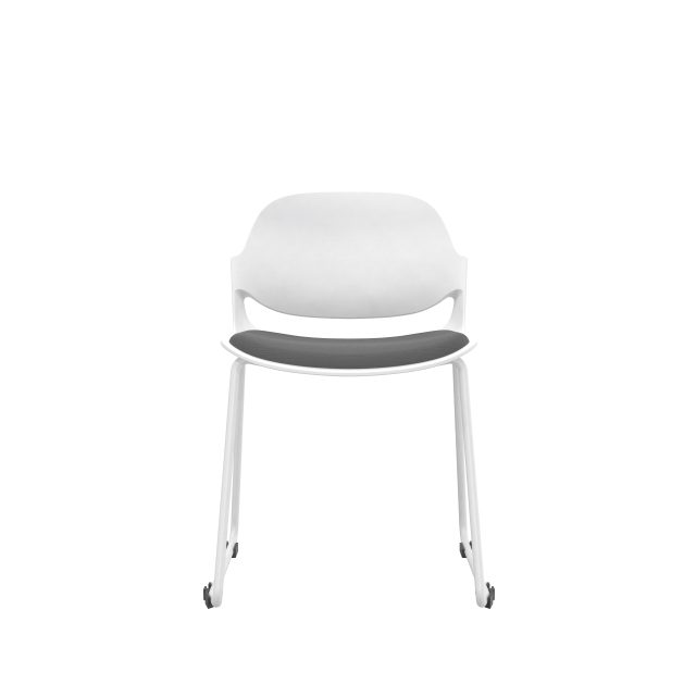 Training Room Chair - White Gray