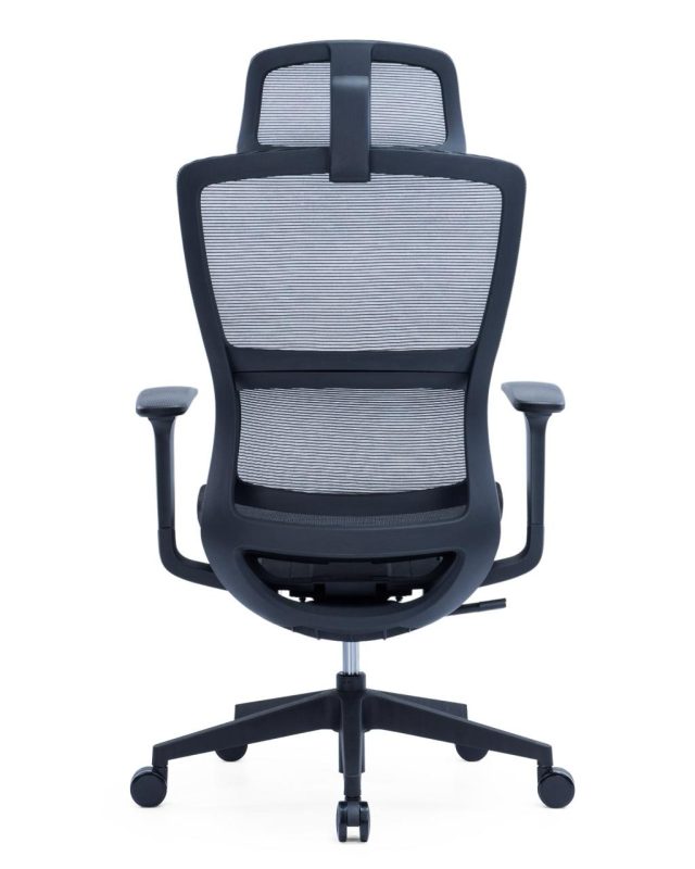 Ergonomic High-Back Black Mesh Office Chair with Adjustable Mesh Headrest & Armrests