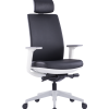 Modern Black Office Mesh Chair with Adjustable Headrest(High Back) & 3D Armrests