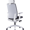Modern Black Office Mesh Chair with Adjustable Headrest(High Back) & 3D Armrests