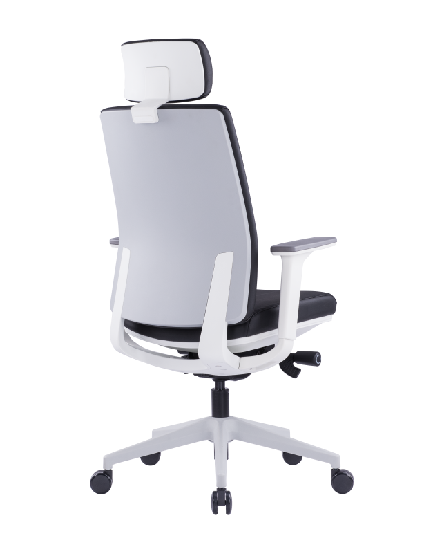 Modern Black Office Mesh Chair with Adjustable Headrest(High Back) & 3D Armrests