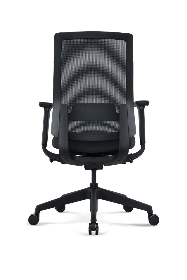 Modern Black Office Mesh Chair with Adjustable Headrest(High Back) & 3D Armrests