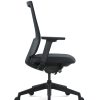 Modern Black Office Mesh Chair with Adjustable Headrest(High Back) & 3D Armrests